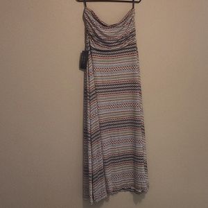 Long strapless dress